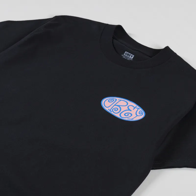 Obey Bean T Shirt Black-3