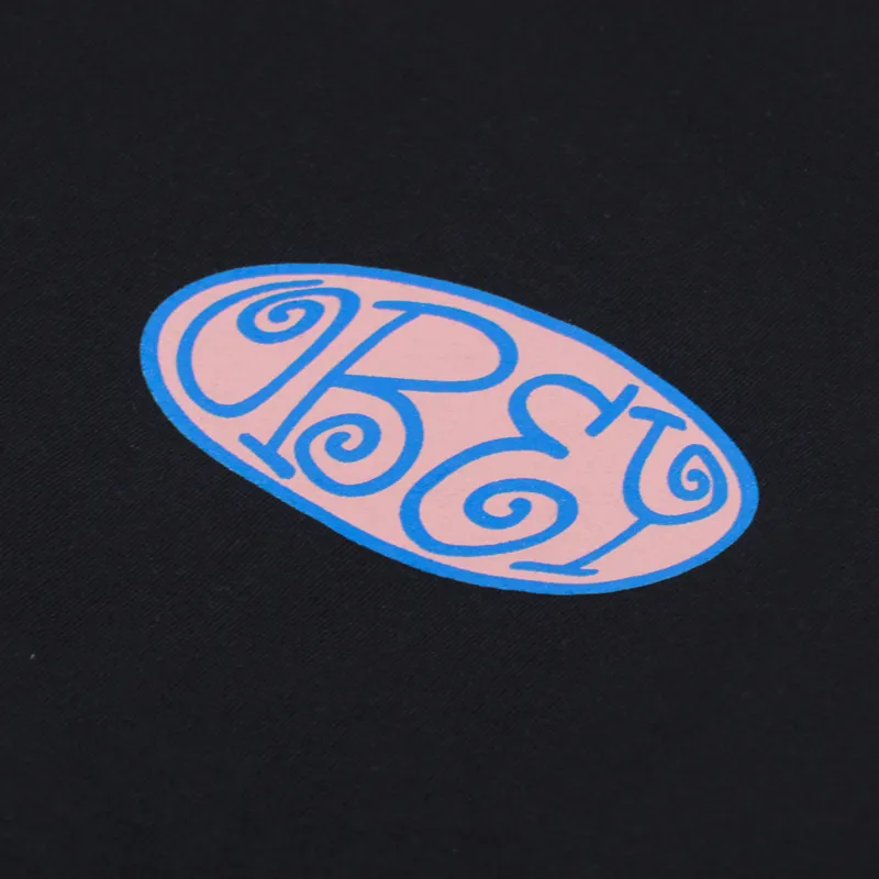 Obey Bean T Shirt Black-5