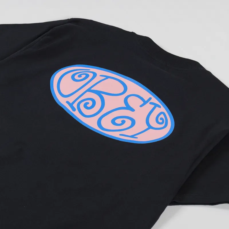 Obey Bean T Shirt Black-2