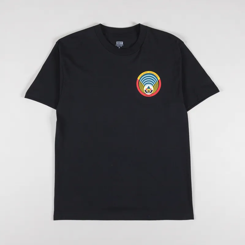 Obey Open Eyes Open Mind T Shirt Black-1