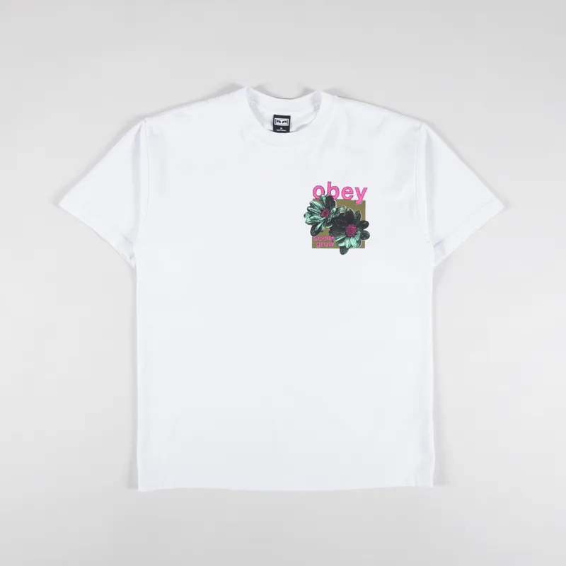 Obey Seeds Grown T Shirt White-1