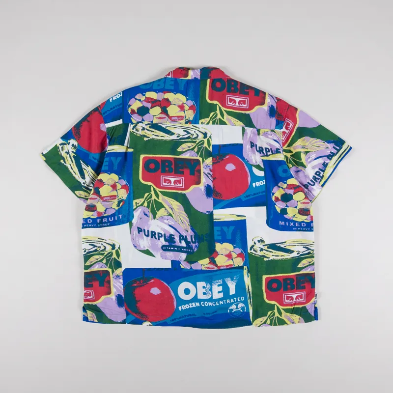 Obey Fruit Cans Shirt Black Multi-1