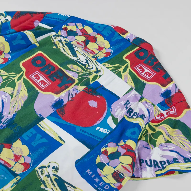 Obey Fruit Cans Shirt Black Multi-3