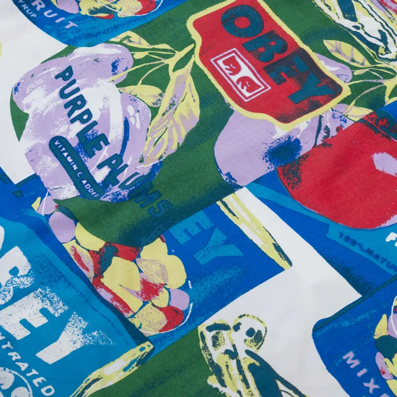 Obey Fruit Cans Shirt Black Multi-5