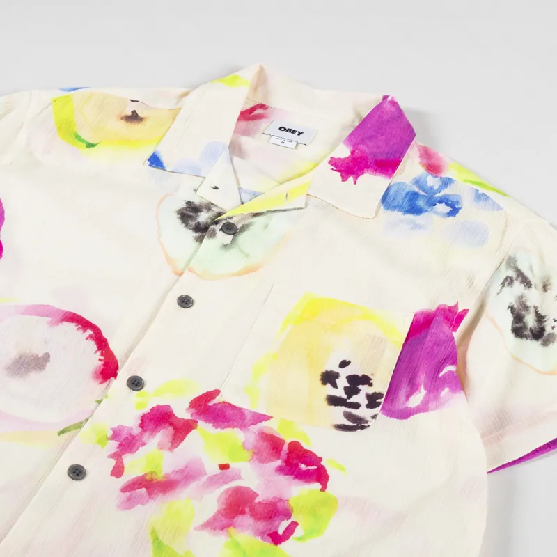 Obey Soft Fruits Woven Shirt Blush Multi-1