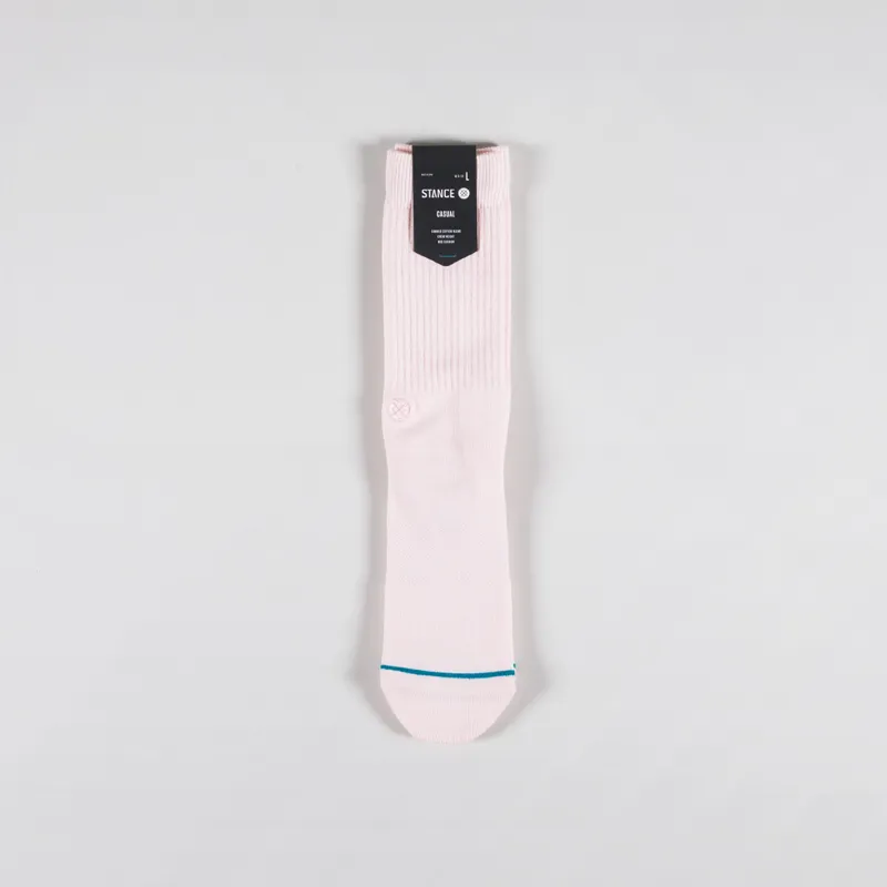 Stance Icon Crew Sock Pink
