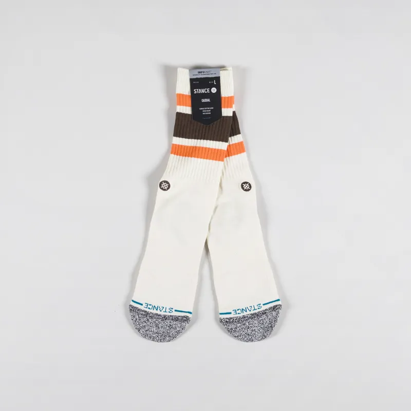 Stance Boyd St Crew Sock Off White-1