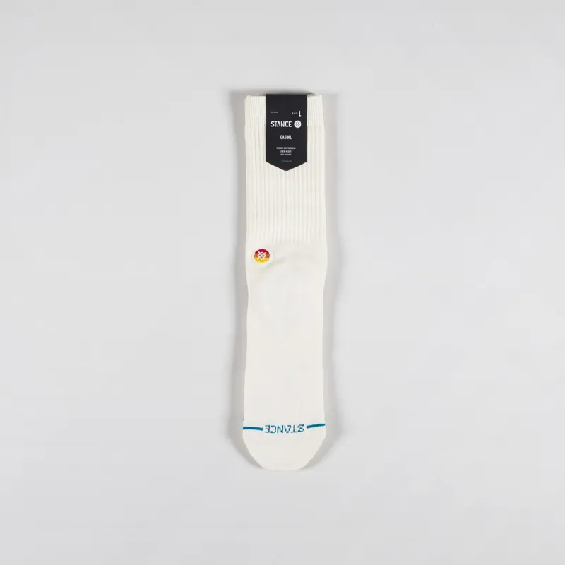Stance Love Crew Socks White