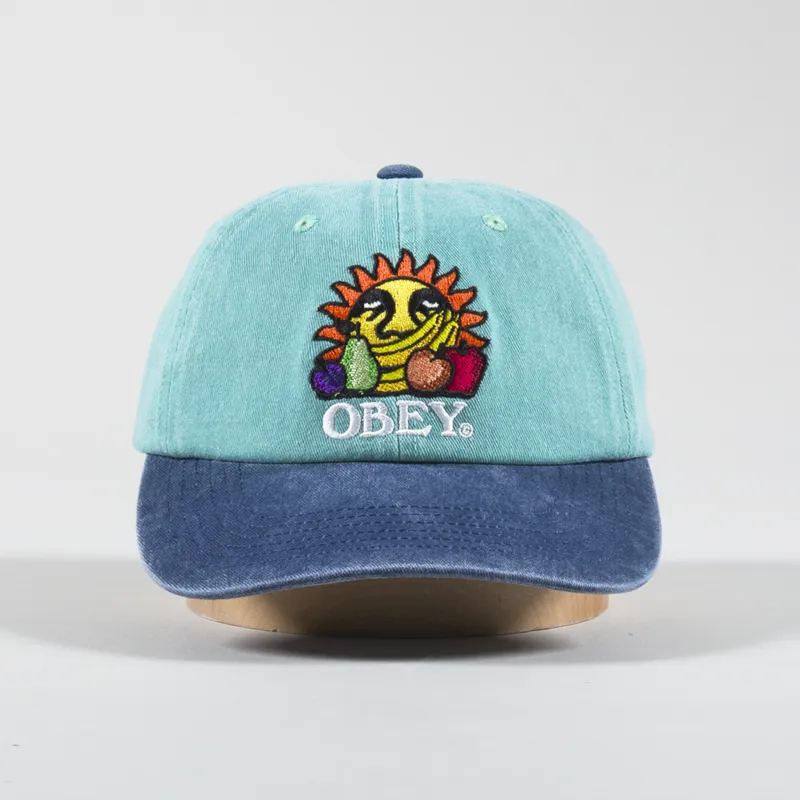 Obey Pigment Fruits 6 Panel Cap Sea Spray-1