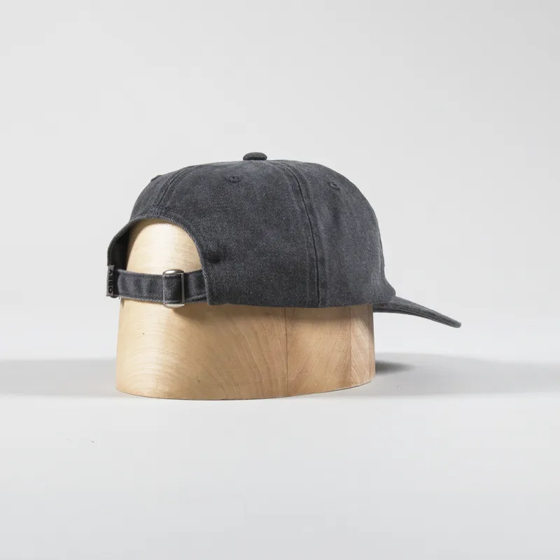 Obey Pigment Lowercase 6 Panel Cap Black-2