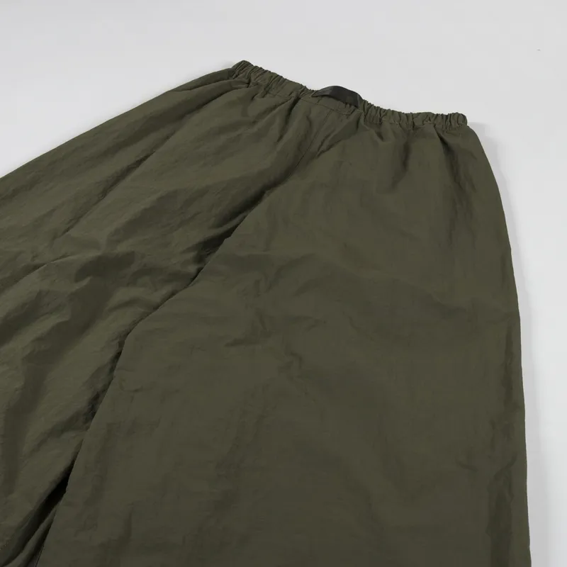 Gramicci Womens Nylon Flare Pant Deep Olive-8