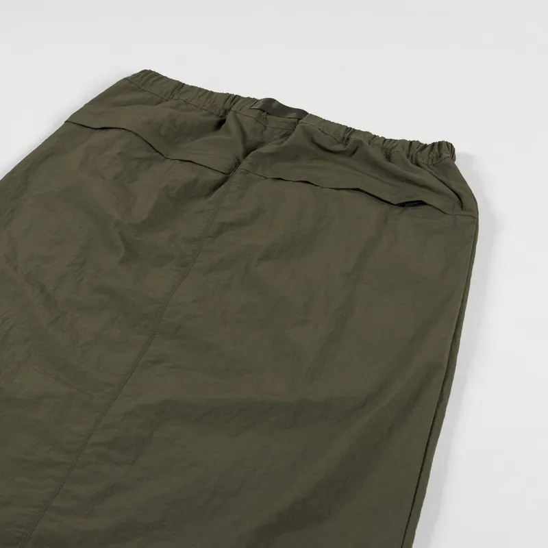 Gramicci Womens Nylon Packable Midi Skirt Deep Olive-7