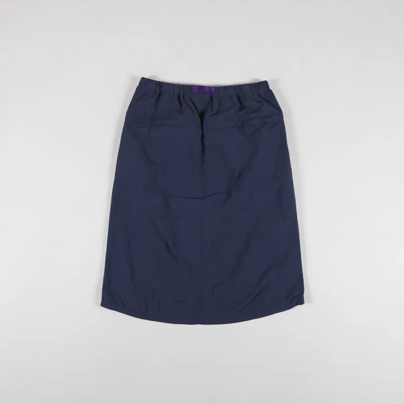Gramicci Womens Nylon Packable Midi Skirt Navy-5