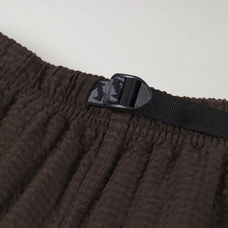 Gramicci OG Micro Plaid Seersucker G-Short Tobacco-7