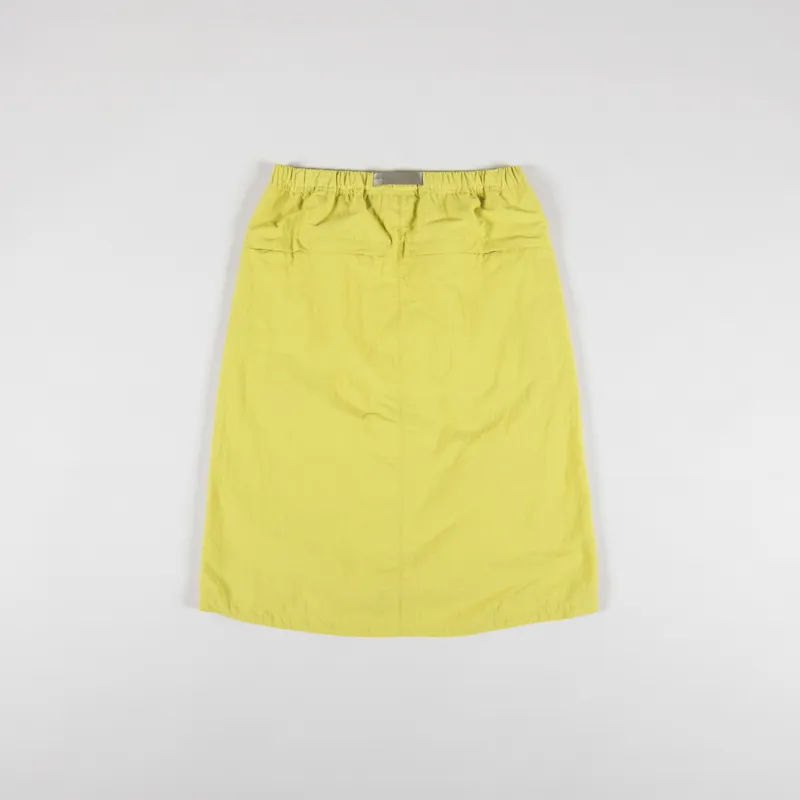 Gramicci Womens Nylon Packable Midi Skirt Canary Yellow-5