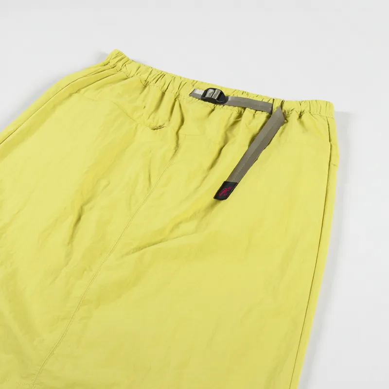 Gramicci Womens Nylon Packable Midi Skirt Canary Yellow-6