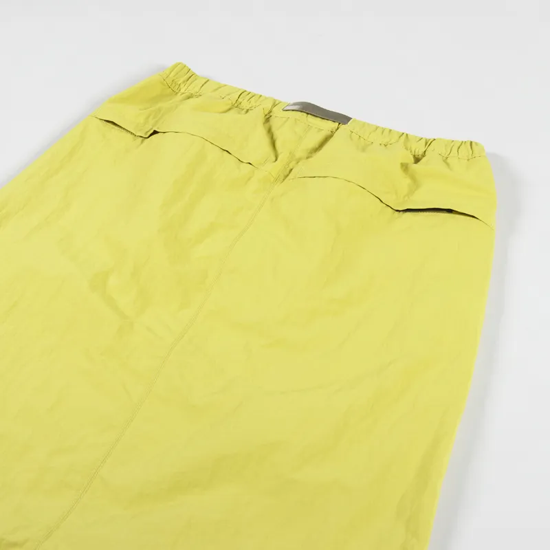Gramicci Womens Nylon Packable Midi Skirt Canary Yellow-7