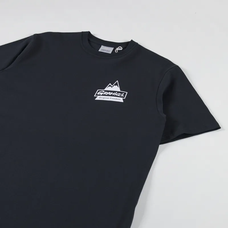 Gramicci Peak T Shirt Vintage Black-3