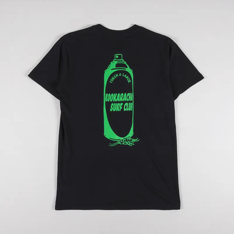 Token Labour Roach T Shirt Black