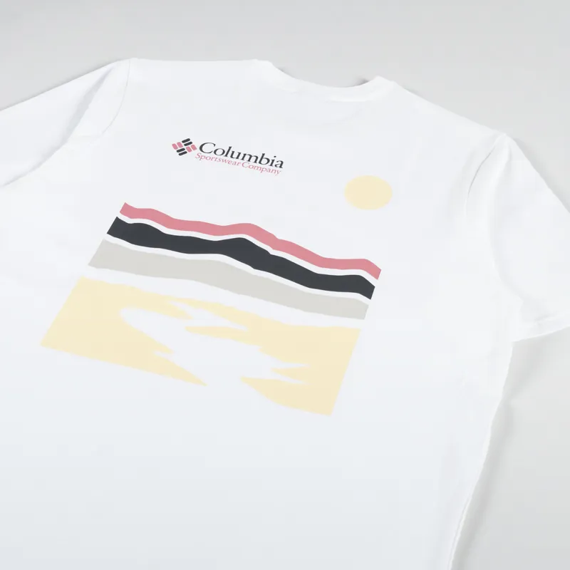 Columbia Explorers Canyon T Shirt White Heritage Hills-2
