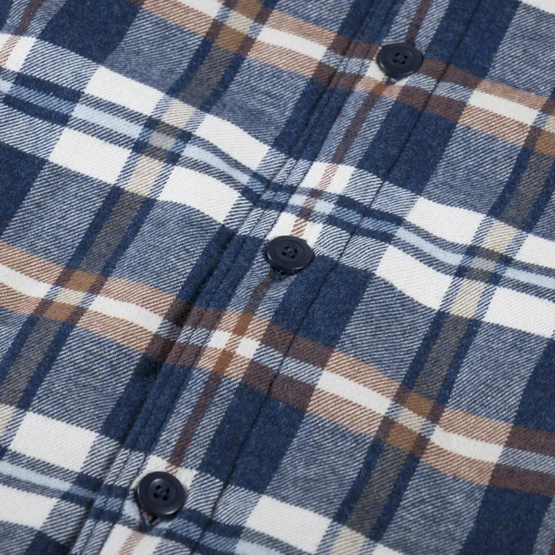 Patagonia Insulated Midweight Fjord Flannel Shirt New Navy-9