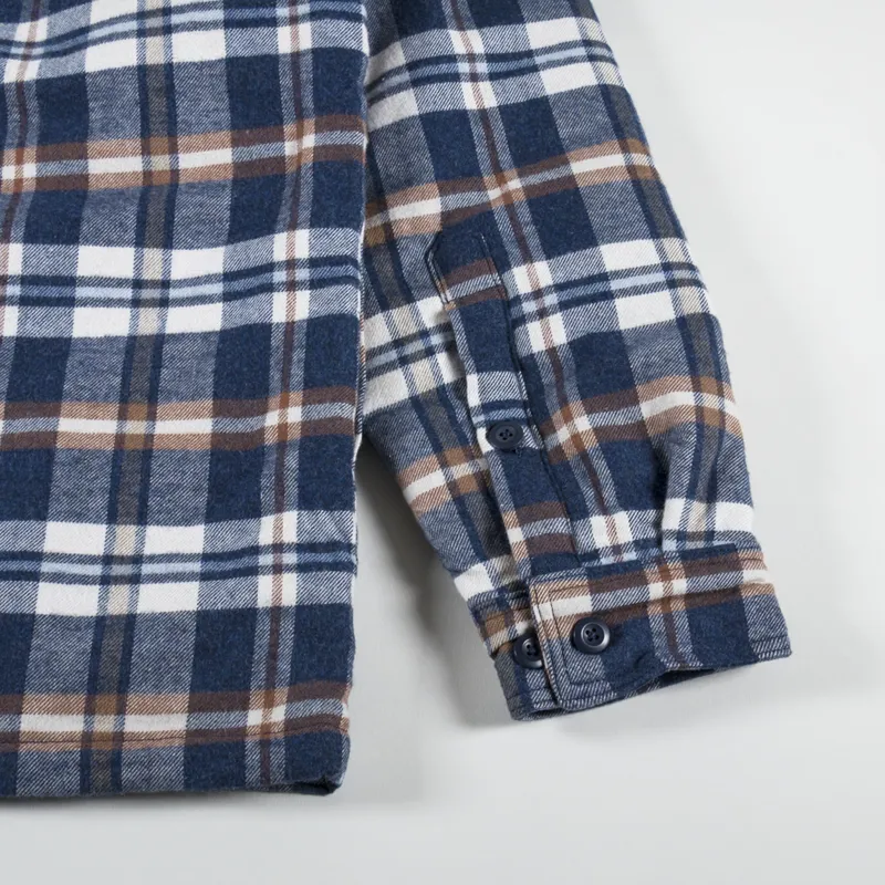 Patagonia Insulated Midweight Fjord Flannel Shirt New Navy-4