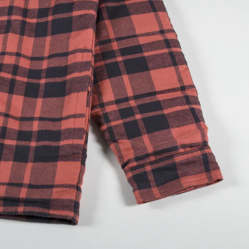 Patagonia Insulated Midweight Fjord Flannel Shirt Burl Red-4