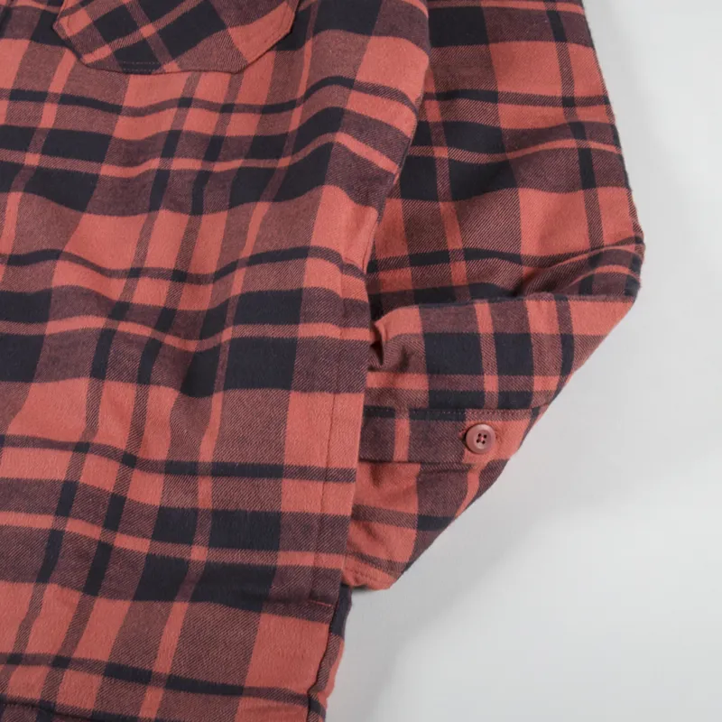 Patagonia Insulated Midweight Fjord Flannel Shirt Burl Red-6