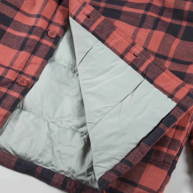 Patagonia Insulated Midweight Fjord Flannel Shirt Burl Red-7