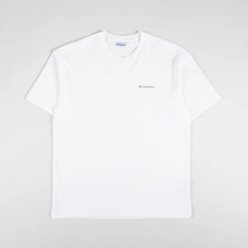 Columbia Burnt Lake Graphic T Shirt White-1