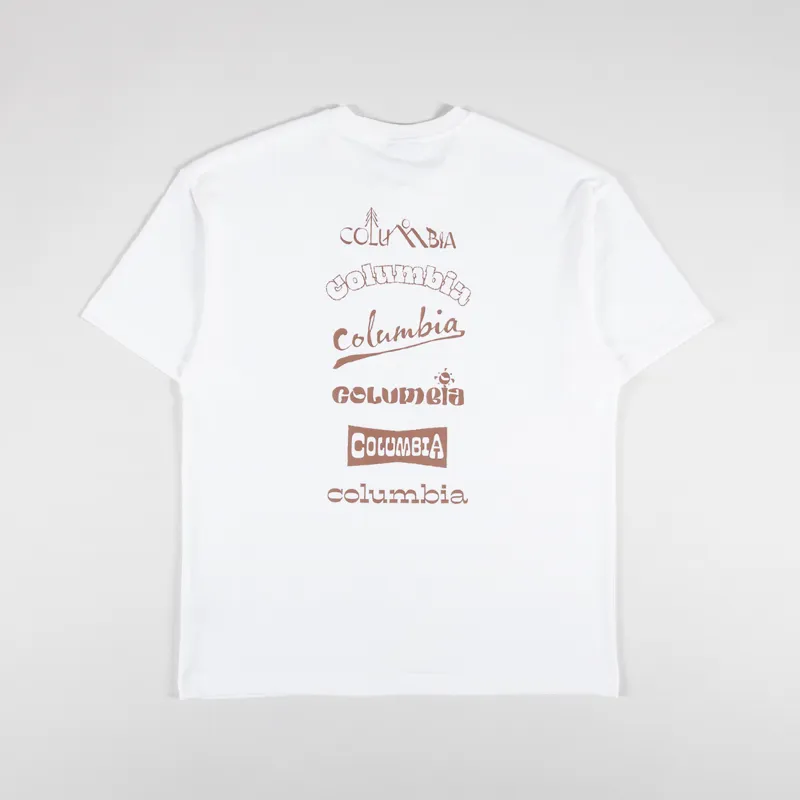 Columbia Burnt Lake Graphic T Shirt White