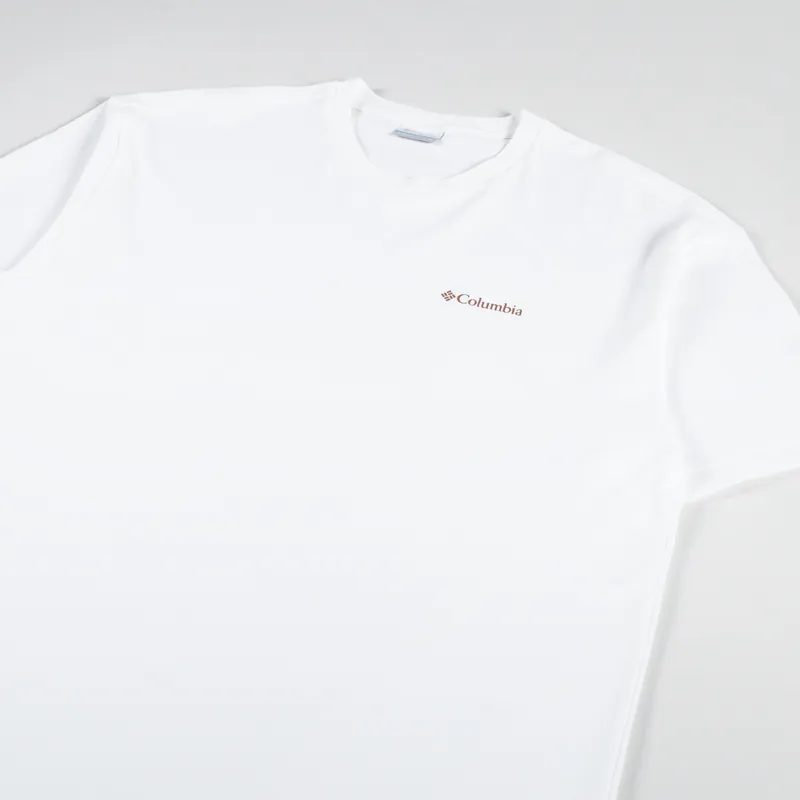 Columbia Burnt Lake Graphic T Shirt White-3