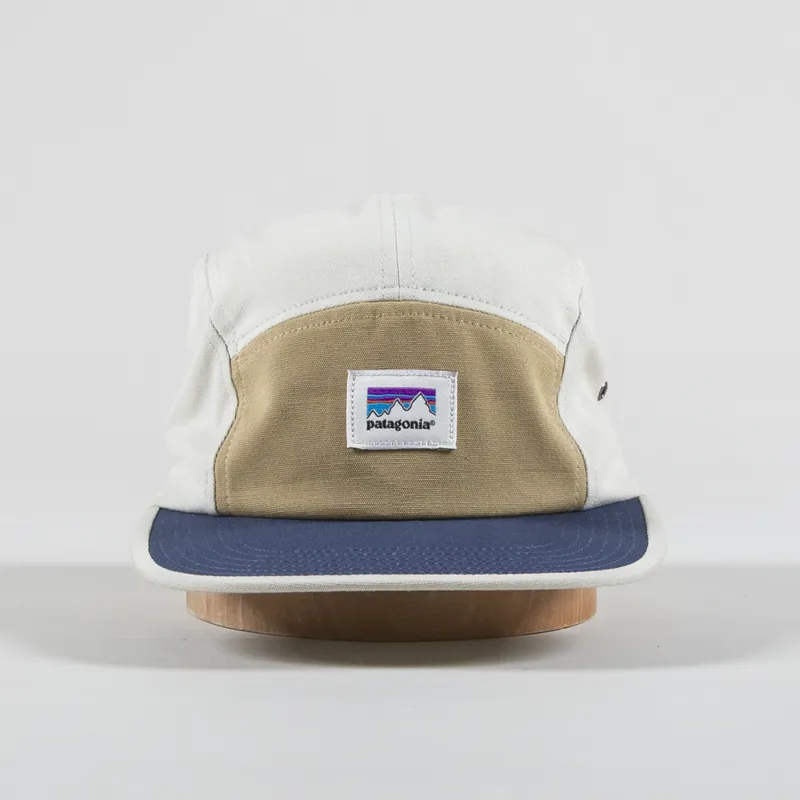 Patagonia Graphic Maclure Hat Shop Sticker Classic Tan-1