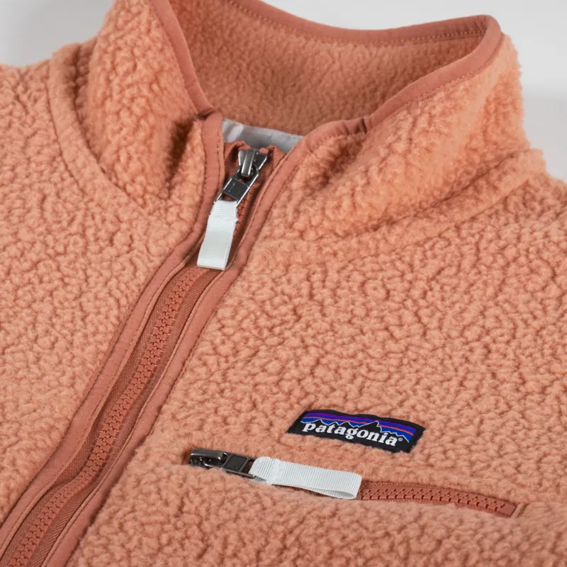 Patagonia Womens Retro Pile Fleece Jacket Sienna Clay-10