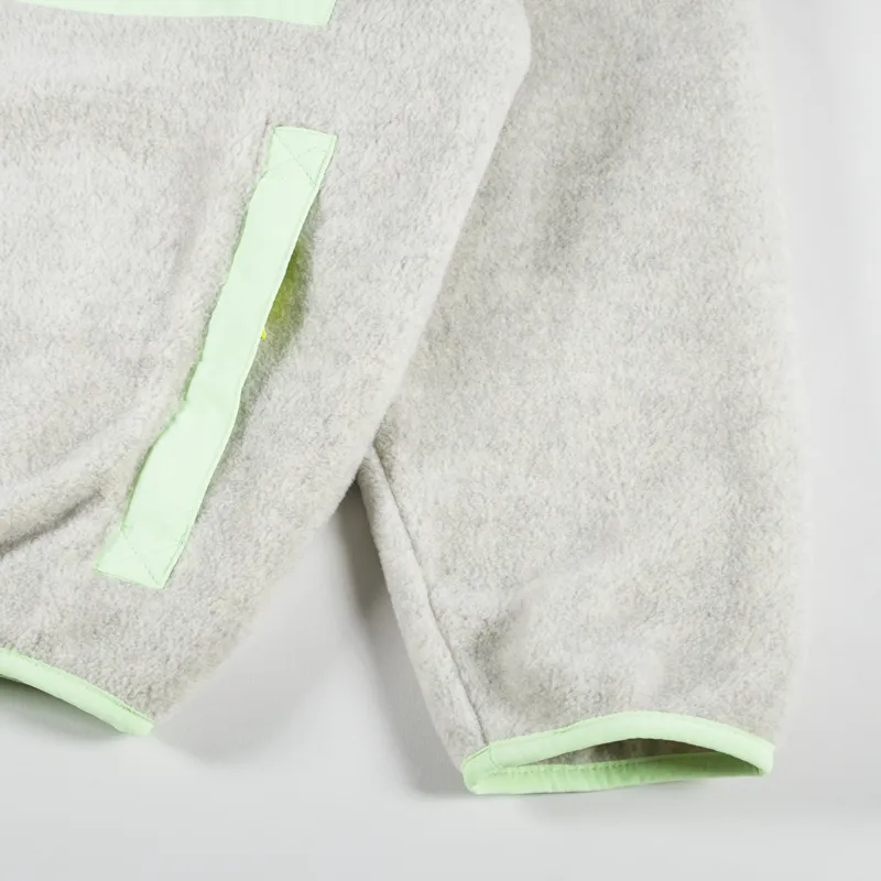 Patagonia Womens Synchilla Fleece Jacket Oatmeal Salamander Green-10