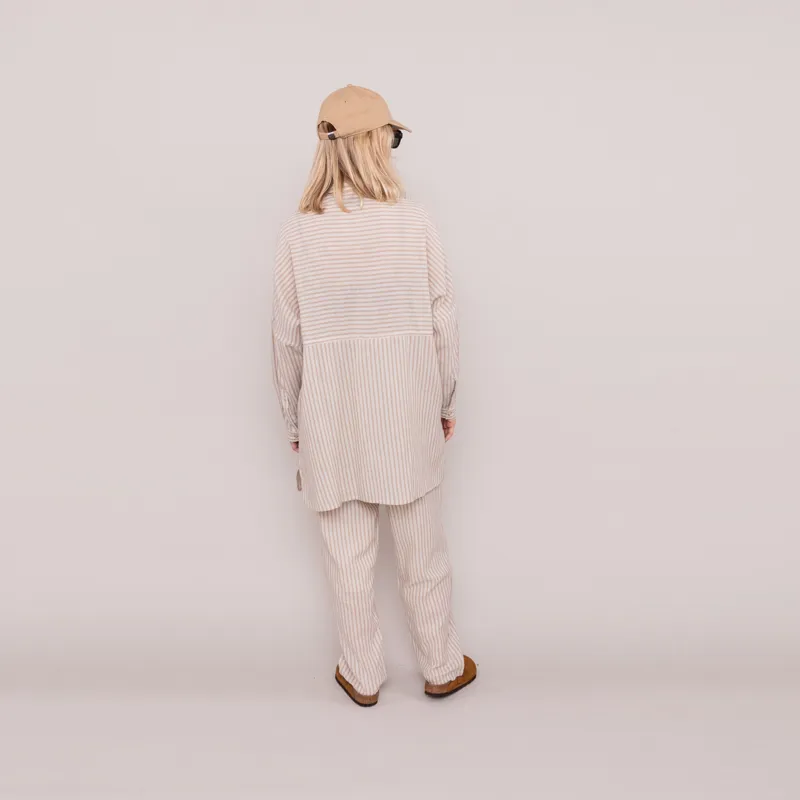 L.F.Markey Womens Lennon Trousers Almond Stripe-3