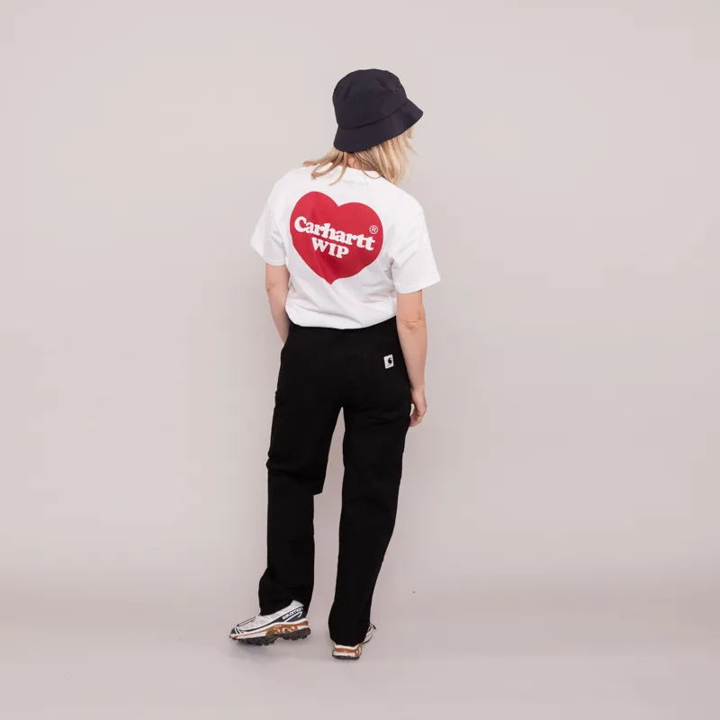 Carhartt WIP Womens Double Heart T Shirt White-2