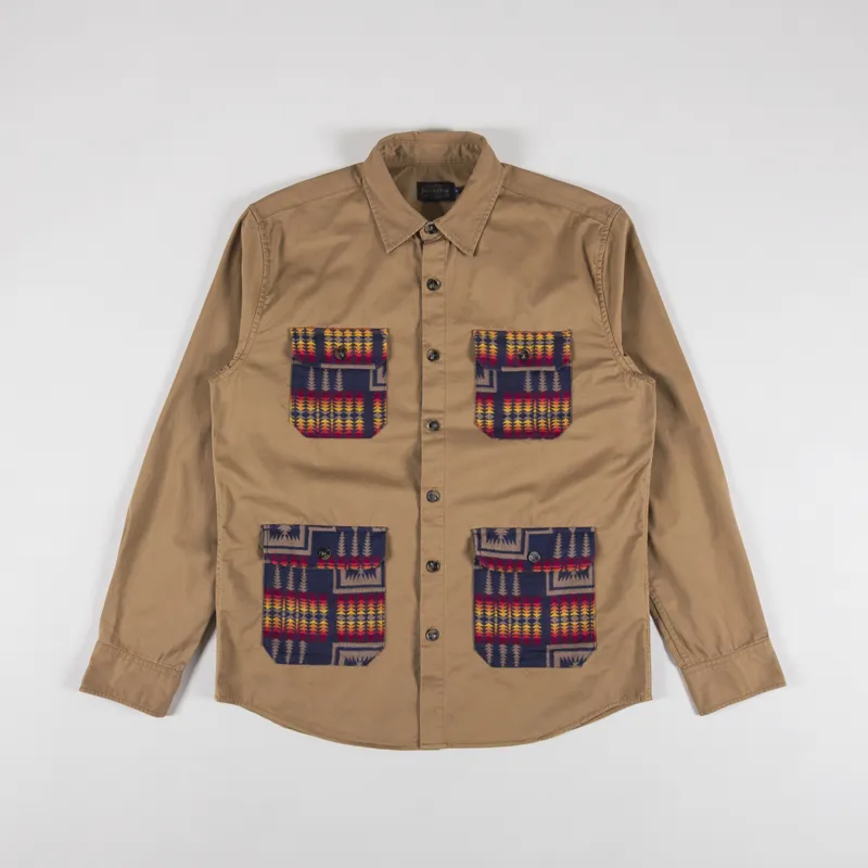 Pendleton Hunting Explorer Shirt Khaki Harding Print