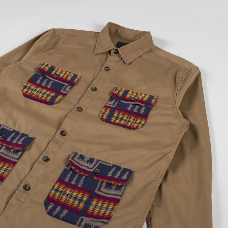 Pendleton Hunting Explorer Shirt Khaki Harding Print-2