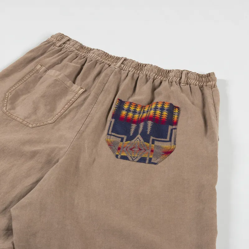 Pendleton Utility Patchwork Shorts Khaki Harding Print-3