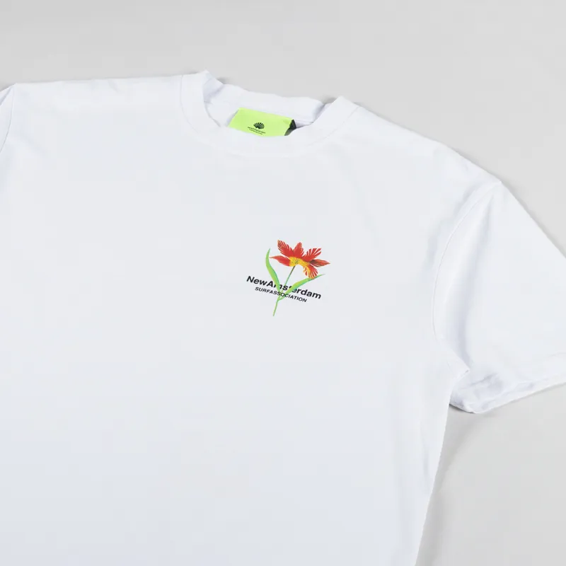 New Amsterdam Surf Association Tulip T Shirt White-3