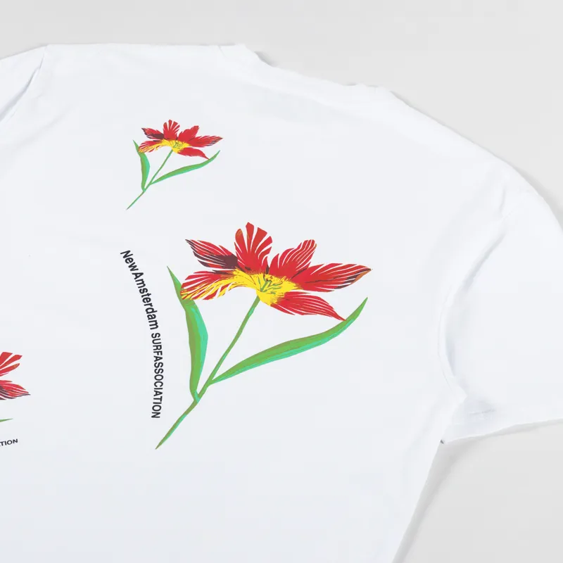 New Amsterdam Surf Association Tulip T Shirt White-2