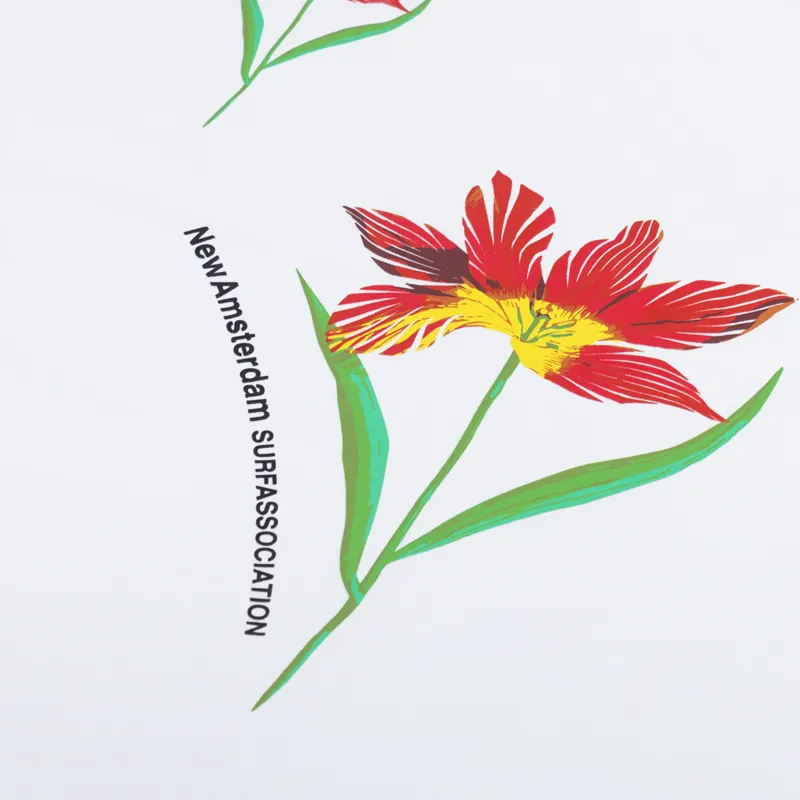 New Amsterdam Surf Association Tulip T Shirt White-4