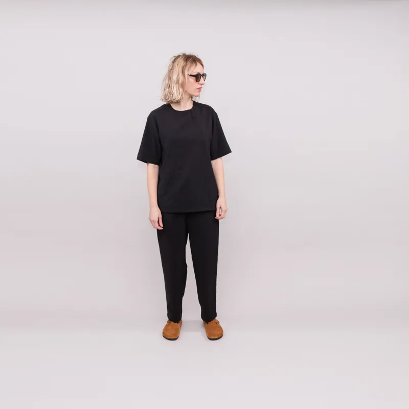 Snow Peak Womens Pe Light Poplin Pullover Black-1