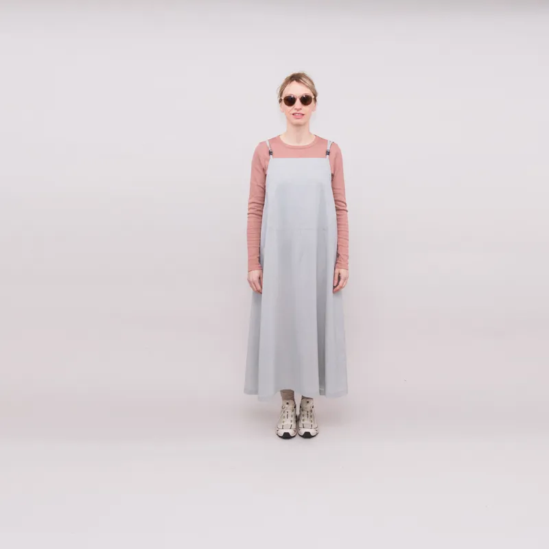 Snow Peak Womens Pe Light Poplin Dress Light Grey-1