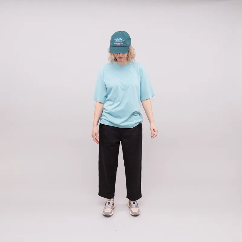 Colorful Standard Womens Oversized Organic T Shirt Teal Blue-1