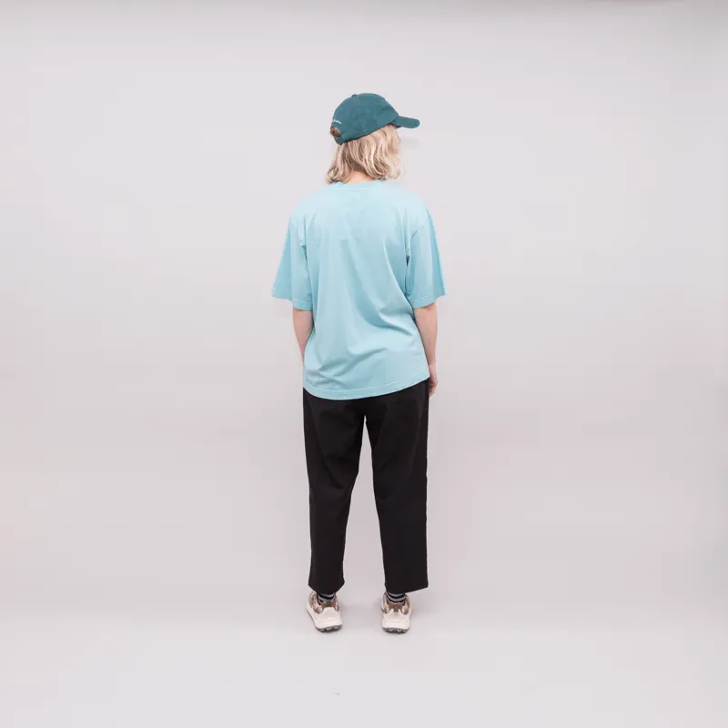 Colorful Standard Womens Oversized Organic T Shirt Teal Blue-2