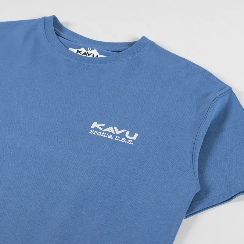 Kavu Botanical Society T Shirt Coronet Blue-3
