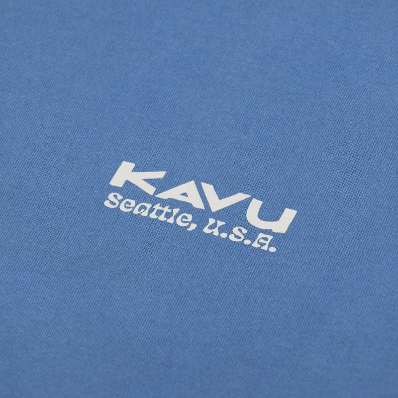 Kavu Botanical Society T Shirt Coronet Blue-4