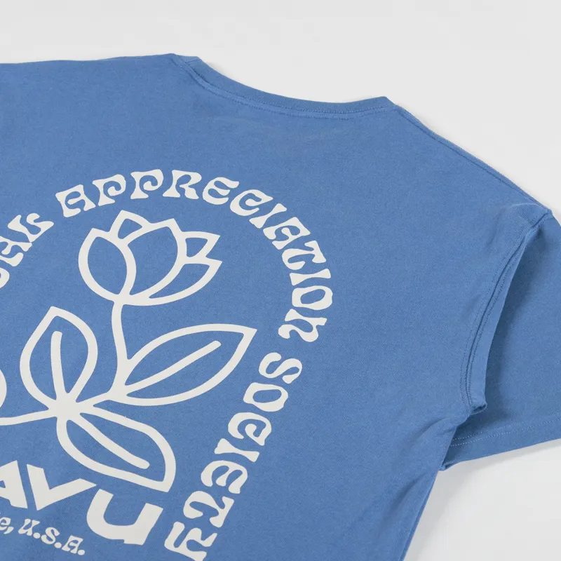 Kavu Botanical Society T Shirt Coronet Blue-2